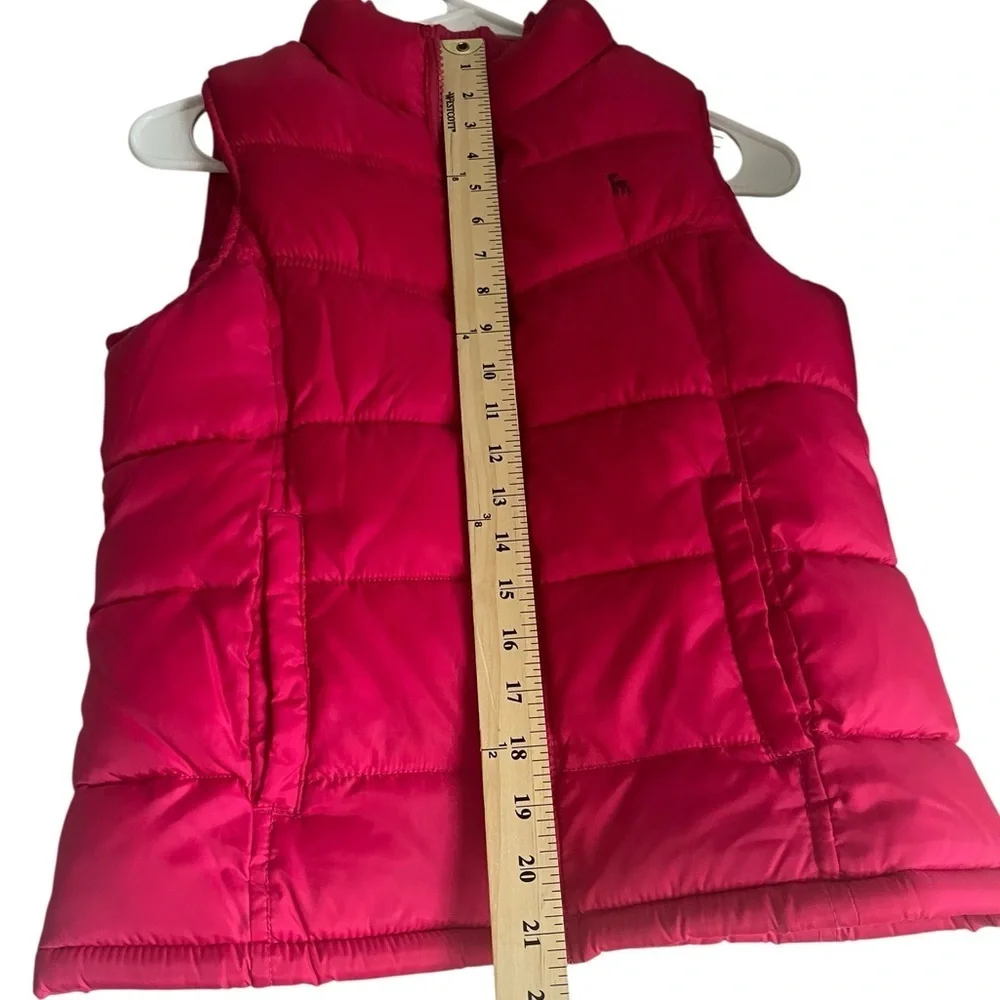 Old Navy Girls Pink Puffer Vest Quilted Zip Up Lightweight Winter Layer - XL